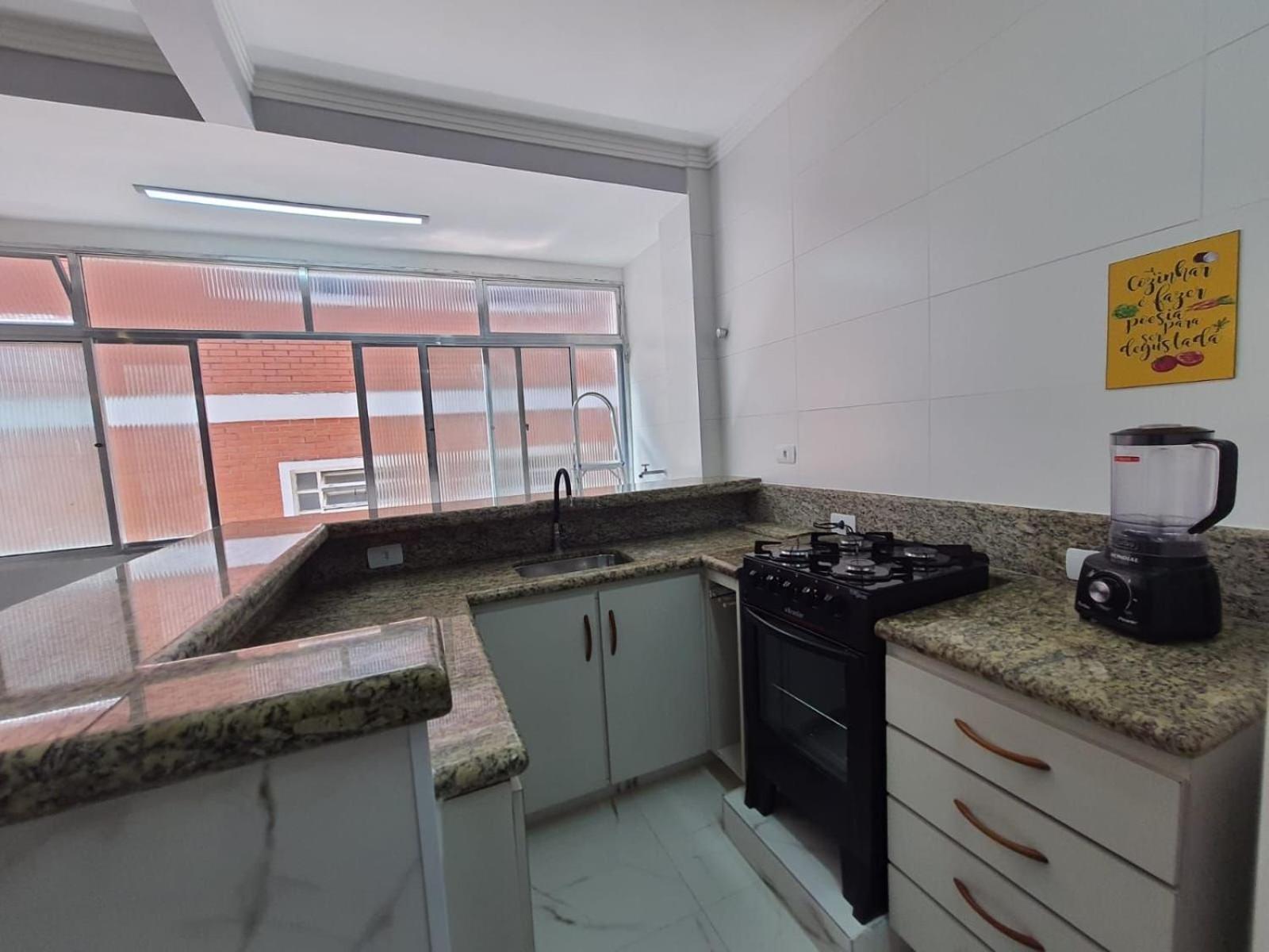 Beira Mar II Dorm Ap207 - Tupi - 15 Metros Da Praia - 2 Dormitorios Com Varanda - Wi Fi E Acomoda Ate 8 Pessoas - Estacionamento Gratuito Praia Grande  Buitenkant foto